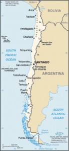 Chili seisme localisation de l'épicentre - Chile earthquake ecidenter location